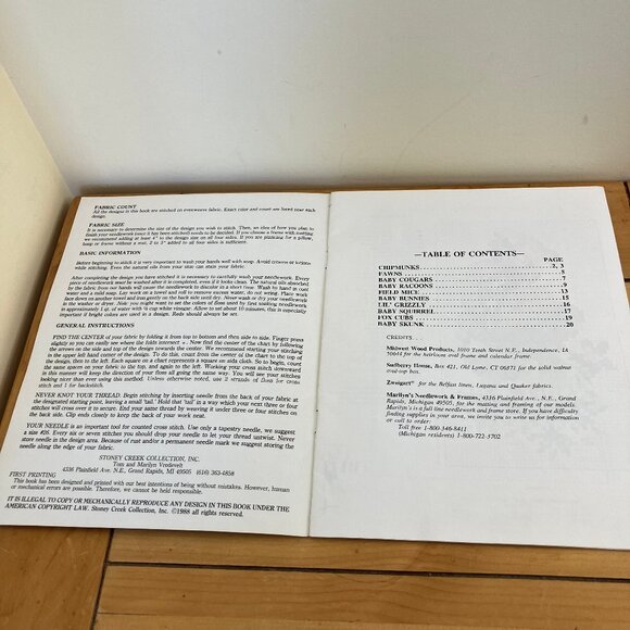 Babes of the Woods Cross Stitch Embroidery Pattern Book Vintage Stoney Creek #58 - Picture 4 of 5